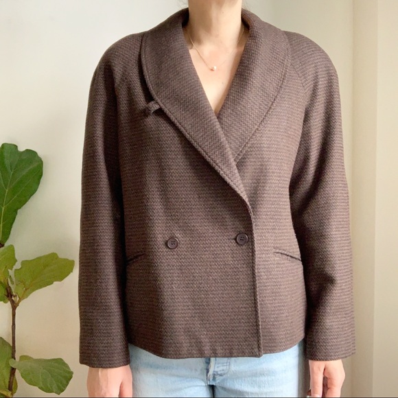 Vintage Jackets & Blazers - VINTAGE Mister Leonard Blazer Jacket Brown Tan Wool 8